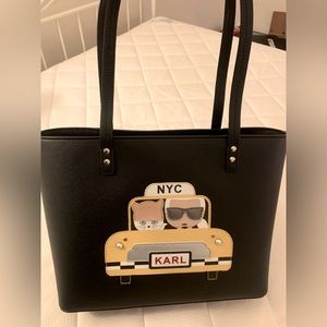 NWT Karl Lagerfeld Paris Maybelle Tote-Black